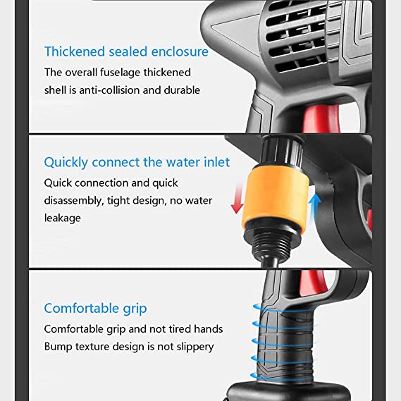 Rechargeable Wireless Car Wash Machine – Cordless High-Pressure Spray Gun