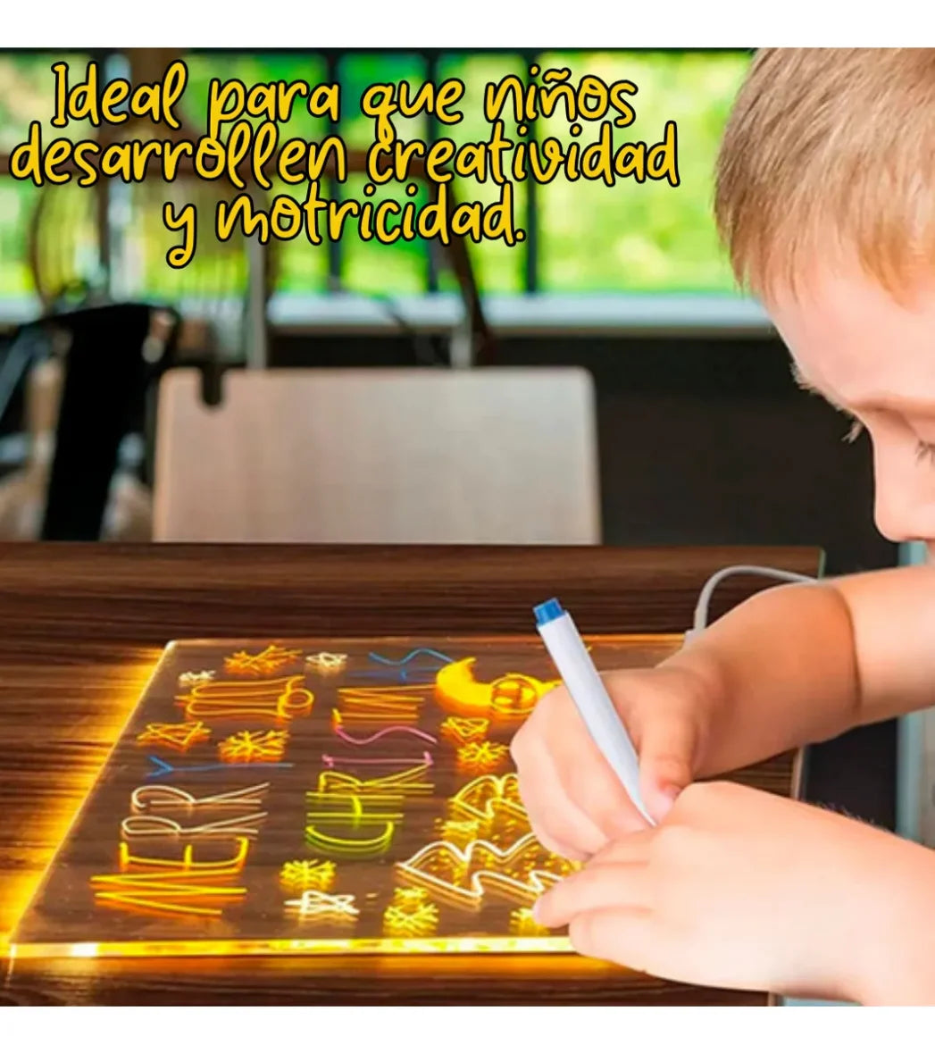 LED Acrylic Illuminated Magic Board With 7 Color ( Size 30*20cm)