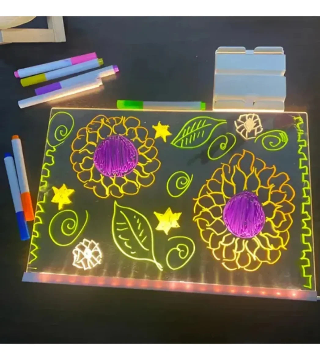 LED Acrylic Illuminated Magic Board With 7 Color ( Size 30*20cm)